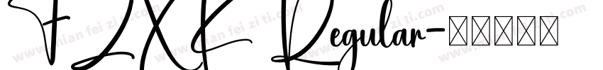 FZXK Regular字体转换